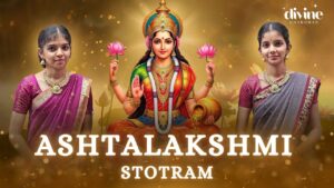 Goddess Lakshmi blessing devotees - AshtaLakshmi Stotram